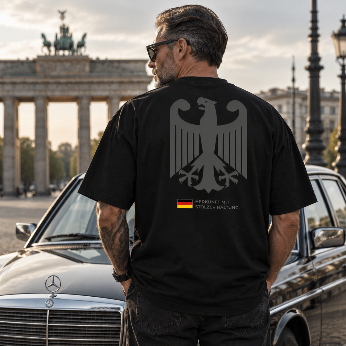 Germany Statement Oversize T-Shirt  |  ⚫ ⚪
